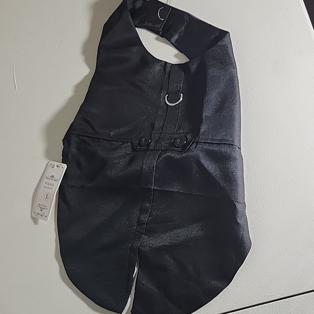 Dog clothes size L tux see meaurments for exact fit black New Fashion Vest Tux